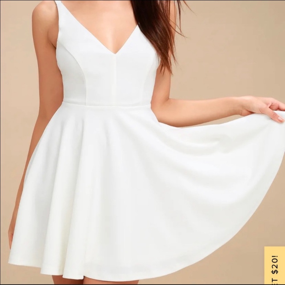 Lulu’s White Dress Size Large